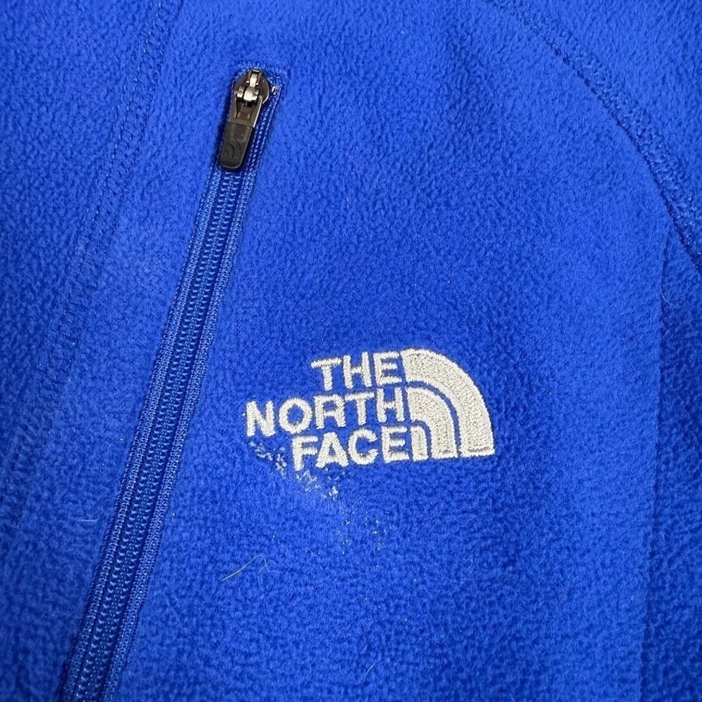 The North Face Pullover Mens Large Blue Fleece 1/4 Zip Chest Pocket